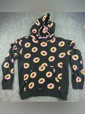 OFWGKTA Odd Future Black Donut Print Hoodie Tyler The Creator Size M